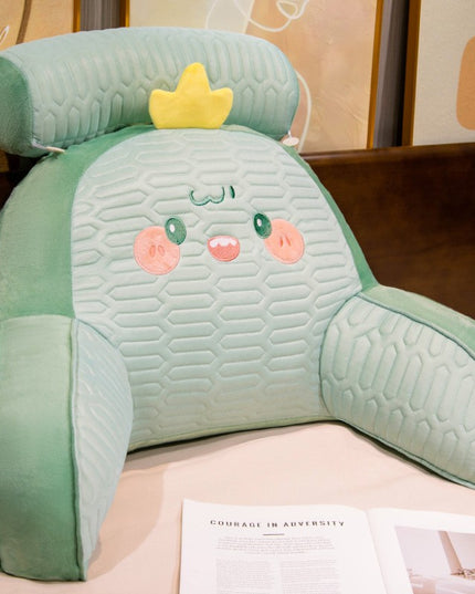 Perna Multifunctionala, Spatar pentru Pat, Protectie Lombara, Marime Medie,din Latex, Model Dinozaur