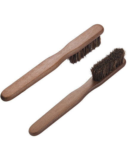 Periuta de Curatat Pantofi, Manuala, din Par de Cal, Maner din Lemn de Fag