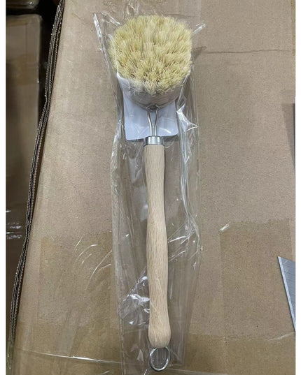 Perie de Curatat Vase si Alimente, din Lemn de Fag cu Coada,Perie din Sisal