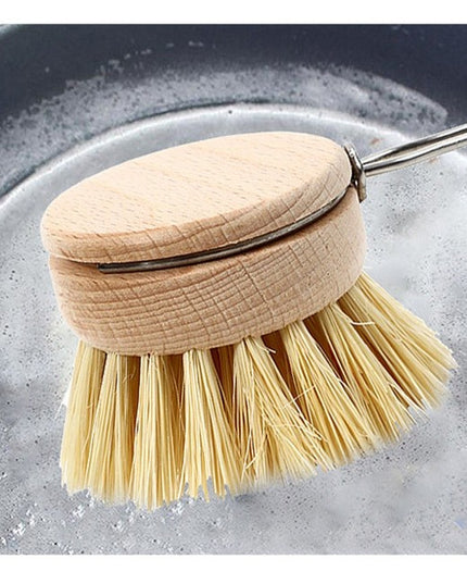 Perie de Curatat Vase si Alimente, din Lemn de Fag cu Coada,Perie din Sisal