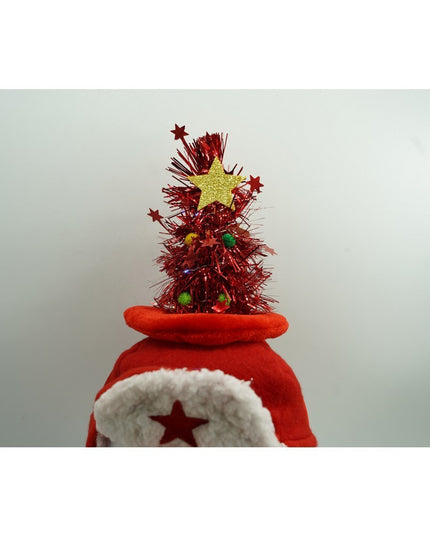 Bentita/cerc brad de Craciun, culoare rosie, marime standard