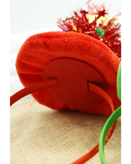 Bentita/cerc brad de Craciun, culoare rosie, marime standard
