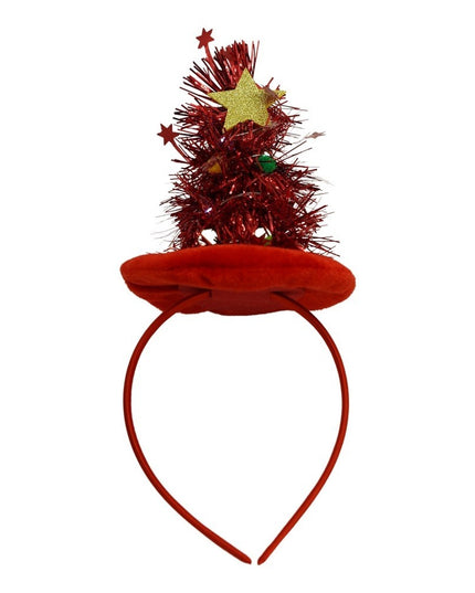 Bentita/cerc brad de Craciun, culoare rosie, marime standard