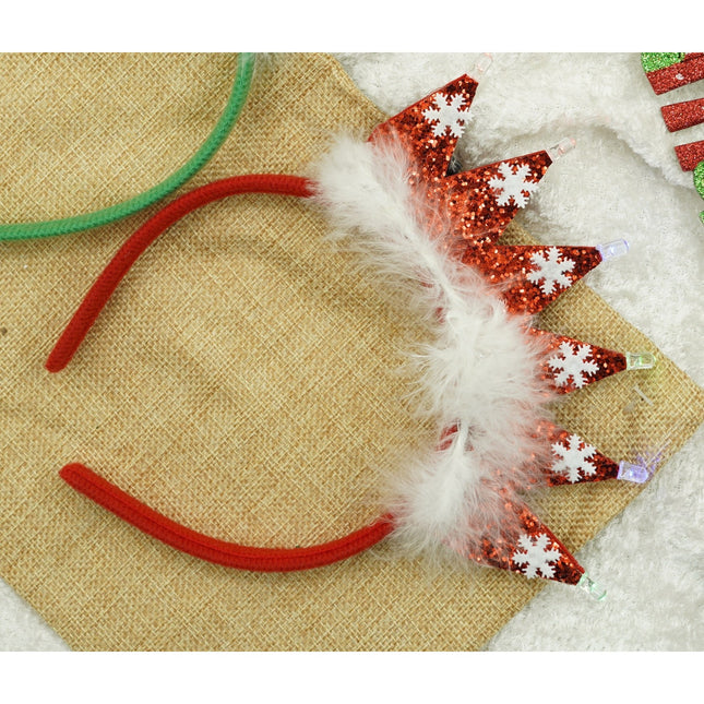 Bentita/cerc de Craciun, culoare rosie, marime standard