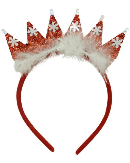 Bentita/cerc de Craciun, culoare rosie, marime standard