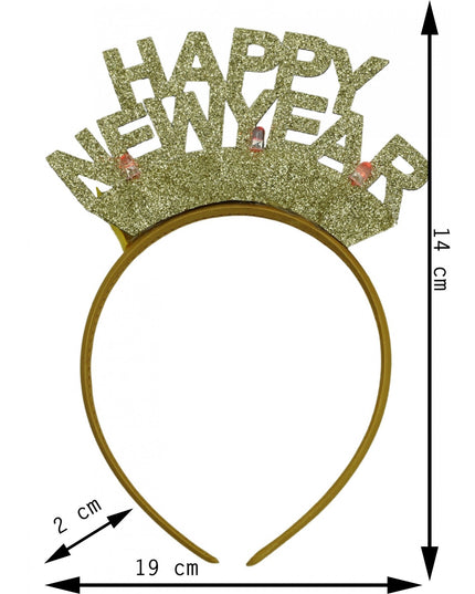 Bentita/cerc Happy Newyear, culoare