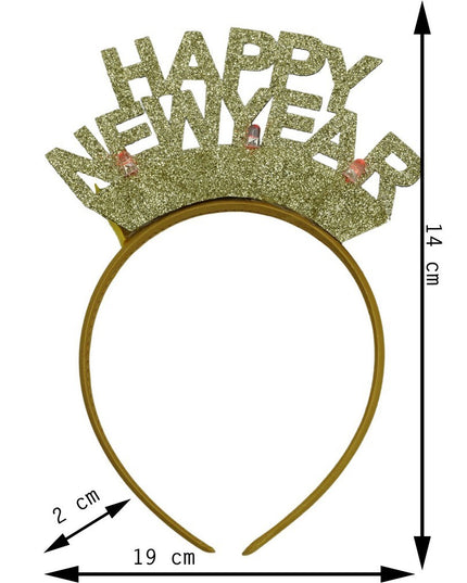 Bentita/cerc Happy Newyear, culoare