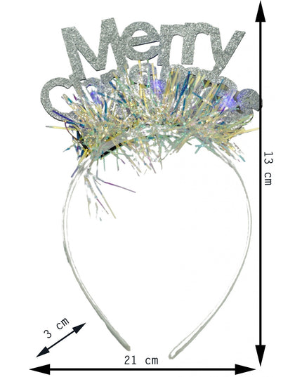 Bentita/cerc Mery Cristmas, culoare