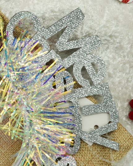 Bentita/cerc Mery Cristmas, culoare