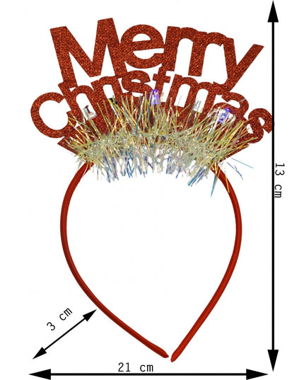 Bentita/cerc Mery Cristmas, culoare