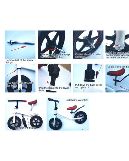 Bicicleta de Echilibru, Pentru Copii, Fara Pedale, Cu Doua Roti, 2-6 Ani, Inaltime Reglabila