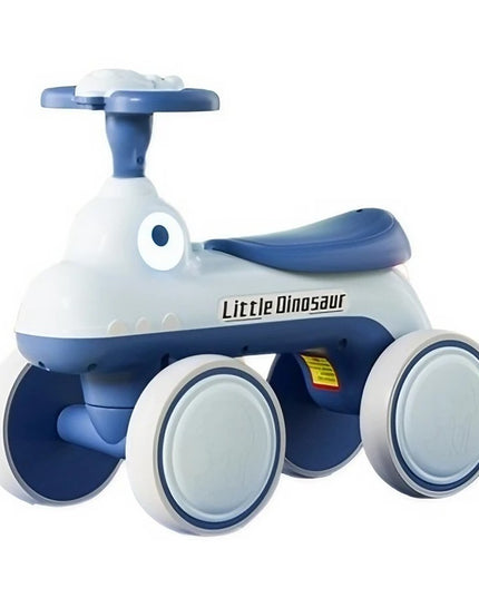 Bicicleta Pentru Copii, Fara Pedale, Cu Patru Roti, Din Plastic Rezistent, Fara BPA, Cu Muzica Si Lumini, Model Dinozaur