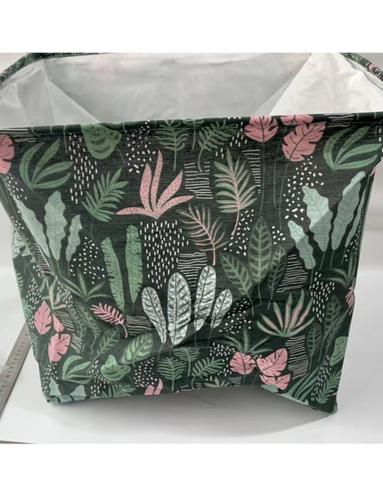 de Depozitare Pliabila, Impermeabila, cu Snur, Capacitate 100 L, cu Manere,Model Frunze