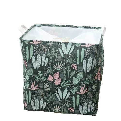 de Depozitare Pliabila, Impermeabila, cu Snur, Capacitate 100 L, cu Manere,Model Frunze