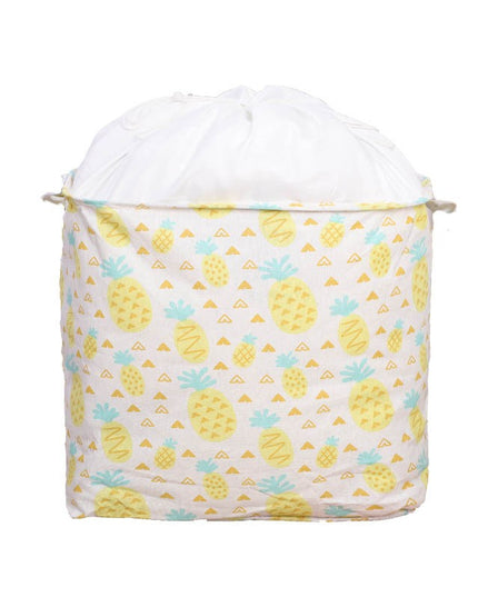 de Depozitare Pliabila, Impermeabila, cu Snur, Capacitate 100 L, cu Manere,Model Ananas