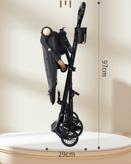 Carucior Sport 3in1, 6-36 Luni, Reversibil, Pliabil, Tavita pentru Masa, Pozitie de Somn, Centura de Siguranta, Roti 360, Suport Pahar, Copertina pentru Soare