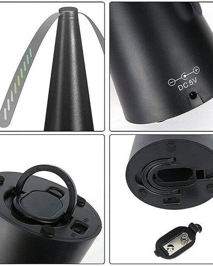 Ventilator Exterior, Repelent pentru Muste/Tantari, Cablu USB, Slot Baterii