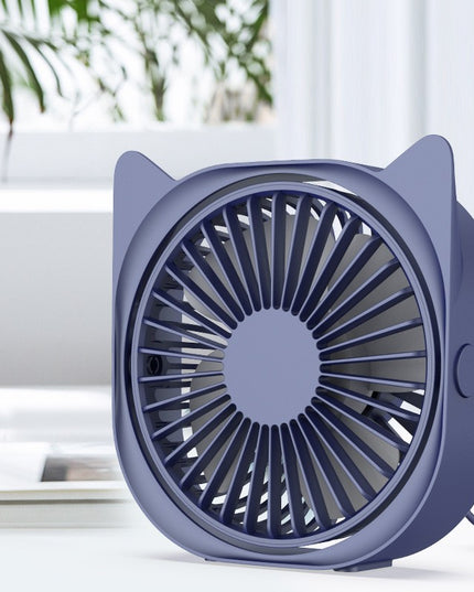 Mini ventilator pentru birou cu usb, rotire 360 grade, 3 viteze