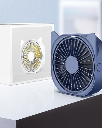 Mini ventilator pentru birou cu usb, rotire 360 grade, 3 viteze