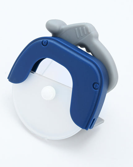 Cutit circular pentru pizza , otel inoxidabil si plastic, capc protectie lama