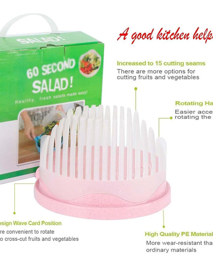 Bol Feliator pentru Salata, Castron Multifunctional pentru Legume si Fructe, pentru Spalat si Taiat Legumele, cu Scurgere si Tocator, Ergonomic, Protectie pentru Maini