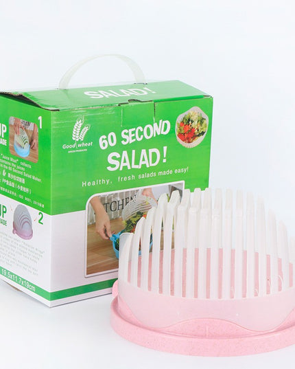Bol Feliator pentru Salata, Castron Multifunctional pentru Legume si Fructe, pentru Spalat si Taiat Legumele, cu Scurgere si Tocator, Ergonomic, Protectie pentru Maini