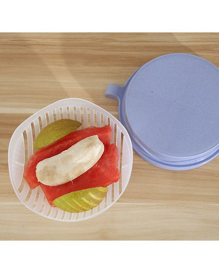 Bol Feliator pentru Salata, Castron Multifunctional pentru Legume si Fructe, pentru Spalat si Taiat Legumele, cu Scurgere si Tocator, Ergonomic, Protectie pentru Maini