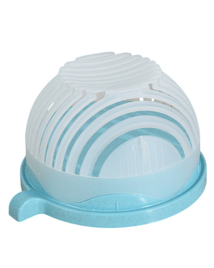 Bol Feliator pentru Salata, Castron Multifunctional pentru Legume si Fructe, pentru Spalat si Taiat Legumele, cu Scurgere si Tocator, Ergonomic, Protectie pentru Maini