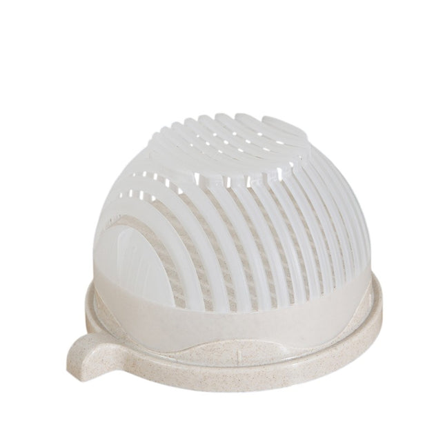 Bol Feliator pentru Salata, Castron Multifunctional pentru Legume si Fructe, pentru Spalat si Taiat Legumele, cu Scurgere si Tocator, Ergonomic, Protectie pentru Maini