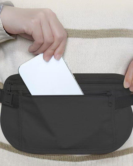 Borseta Anti-Furt, 2 Compartimente, Reglabila, Unisex, pentru Documente, Carduri, Telefon