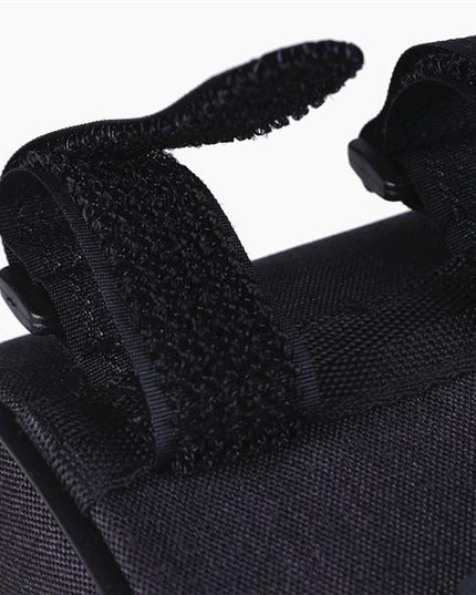 Borseta bicicleta impermeabila cu husa pentru telefon montare pe ghidon, compatibila cu telefoane de pana la 16 cm, spatiu depozitare, 18.5x9.5 cm