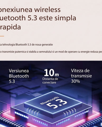 Boxa Portabila Karaoke, Bluetooth 5.3, 5-10W, Set 2 Microfoane Wireless, LED RGB, 4 Efecte Vocale, Type-C, 14 x 11 cm