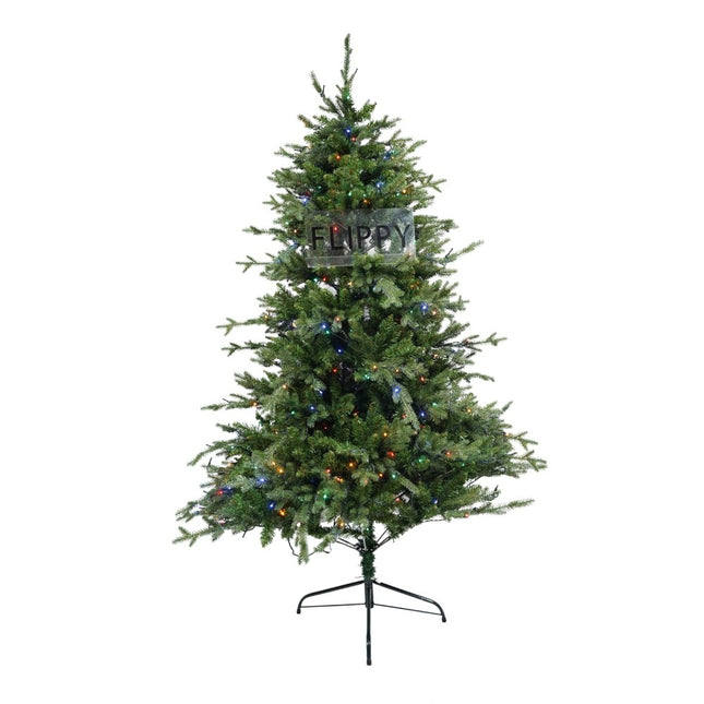 Brad Artificial de Craciun, Becuri led incluse in ramuri, pentru interior/exterior, inaltime , diametru , 1246 ramuri