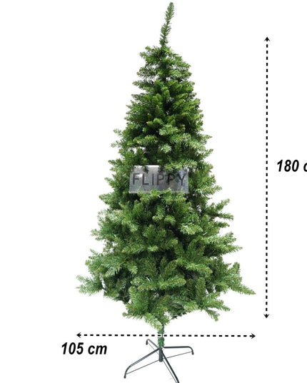 Brad artificial de Craciun, clasic, pentru interior/exterior, inaltime , diametru , 649 ramuri