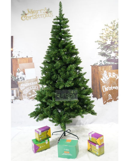 Brad artificial de Craciun, clasic, pentru interior/exterior, inaltime , diametru , 463 ramuri