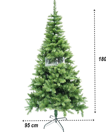 Brad artificial de Craciun, clasic, pentru interior/exterior, inaltime , diametru , 463 ramuri