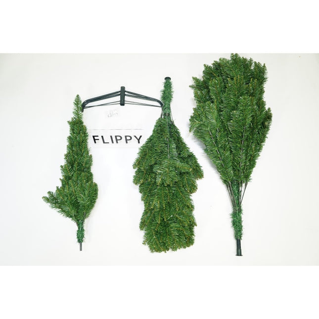 Brad artificial de Craciun, clasic, pentru interior/exterior, inaltime , diametru , 663 ramuri