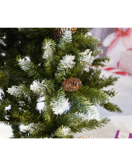 Brad Artificial de Craciun bogat, inaltime, 918 ramuri verzi inzapezite