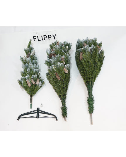 Brad Artificial de Craciun bogat, inaltime, 918 ramuri verzi inzapezite