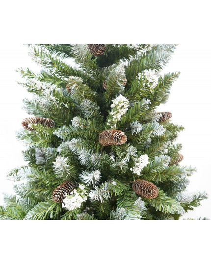 Brad Artificial de Craciun bogat, inaltime, 918 ramuri verzi inzapezite