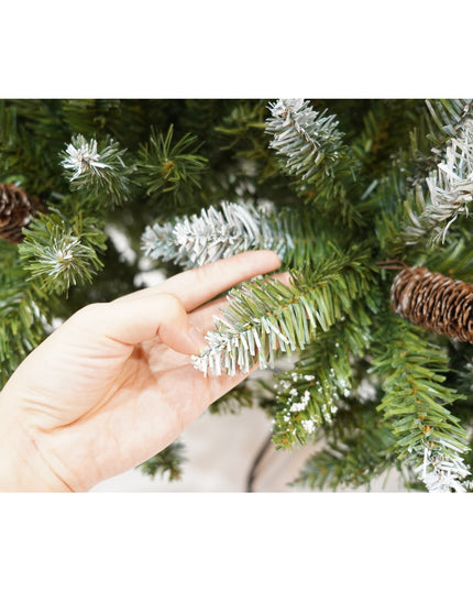 Brad Artificial de Craciun bogat, inaltime, 918 ramuri verzi inzapezite