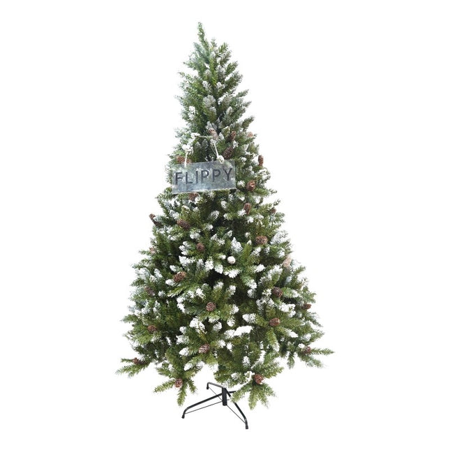 Brad Artificial de Craciun bogat, inaltime, 918 ramuri verzi inzapezite