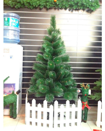 Brad artificial de Craciun tip pin, clasic, pentru interior/exterior, inaltime