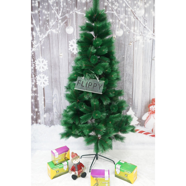 Brad artificial de Craciun tip pin, inaltime , diametru , 160 ramuri cu ace 3D