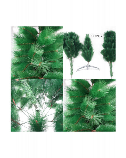 Brad artificial de Craciun tip pin, inaltime , diametru , 350 ramuri cu ace 3D