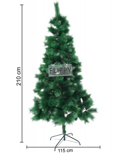 Brad artificial de Craciun tip pin, inaltime , diametru , 350 ramuri cu ace 3D