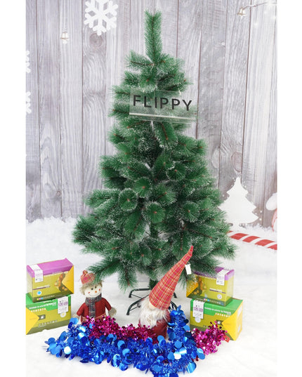 Brad artificial de Craciun tip pin inzapezit, inaltime , diametru , 160 ramuri cu ace 3D