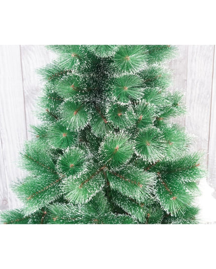 Brad artificial de Craciun tip pin nins, pentru interior/exterior, inaltime 210 cm,suport metalic inclus