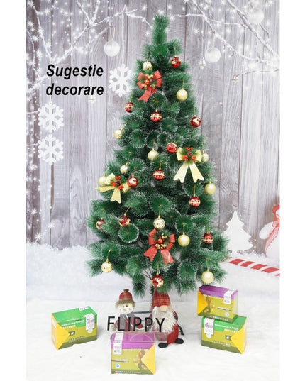 Brad artificial de Craciun tip pin nins, pentru interior/exterior, inaltime