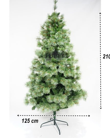 Brad artificial de Craciun tip pin, pentru interior/exterior, inaltime , diametru , 980 ramuri